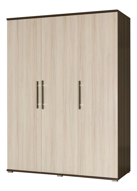 Šatní skříň Irvine I1 (jasan tmavý + jasan)