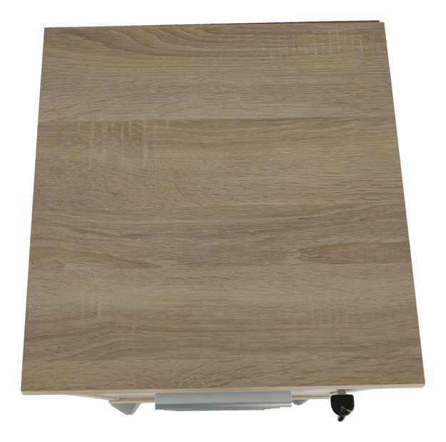 Kancelářský kontejner se zámkem Hansa 2 NEW 12 (dub sonoma + bílá)