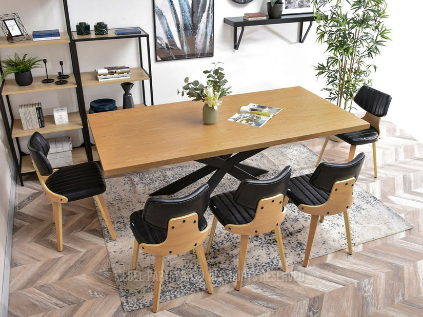 Židle Iris (dub černý + dub)