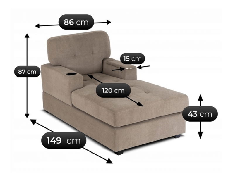 Křeslo Nuevos (světlobéžová)