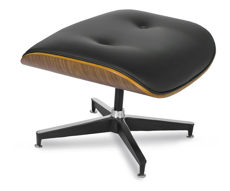 Křeslo s podnožkou Procesion (černá)