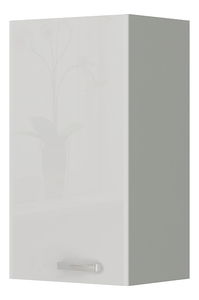 Horní kuchyňská skříňka Brunea 40 G-72 1F (šedá + lesk bílý)