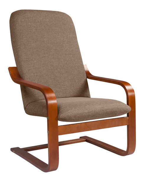 Křeslo BRW Ania ES hnědá