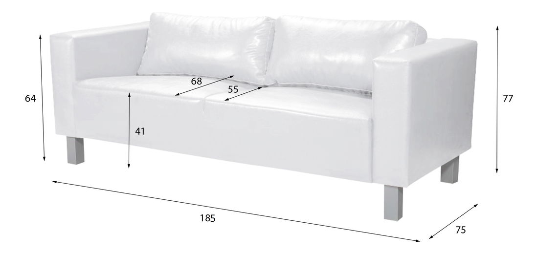 Pohovka Valiano III (černá)