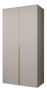 Šatní skříň 100 cm Alice 1 (kašmír + zlatá)