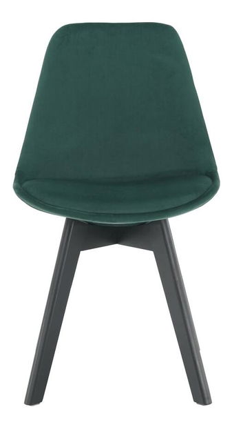 Set 2 ks. jídelních židlí Blanche (emerald + černá) *výprodej