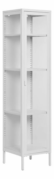 Úzká vitrína Brisbane Bisalia 6 (bílá)