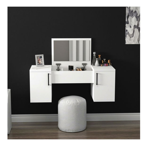 Toaletní stolek Nukela 5 (borovice atlantická + černá)