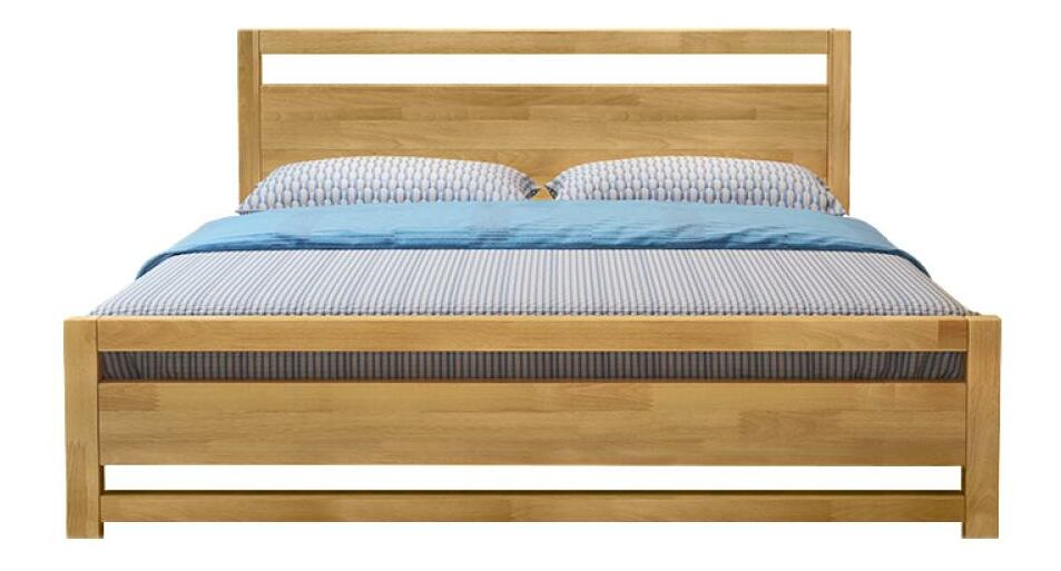 Manželská postel 160 cm Senalan (přírodní) (s roštem) (s úl. prostorem)