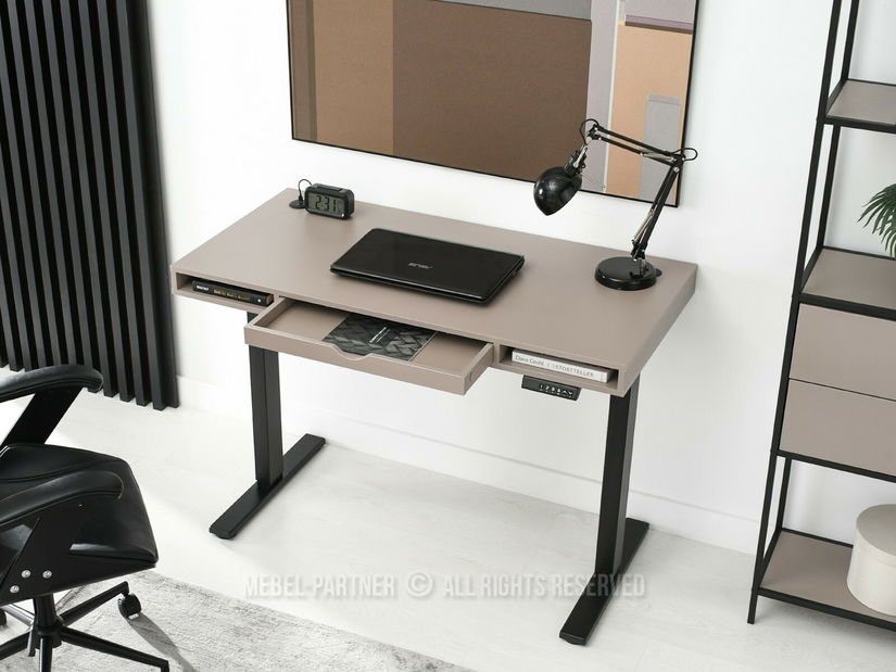 PC stolek Osto 120 (béžová + bílá)