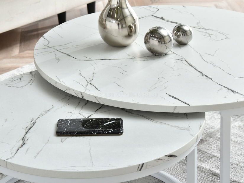 Konferenční stolek Kolja Zest Xl (bílá)