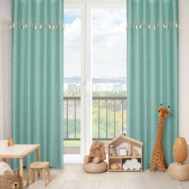 Záclona 140x250 cm Kinder (mátová)