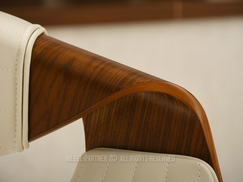 Židle Bjorn H (krémová + ořech)