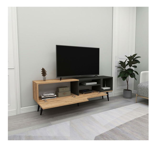 TV stolek/skříňka Monuma (borovice atlantická + antracit)