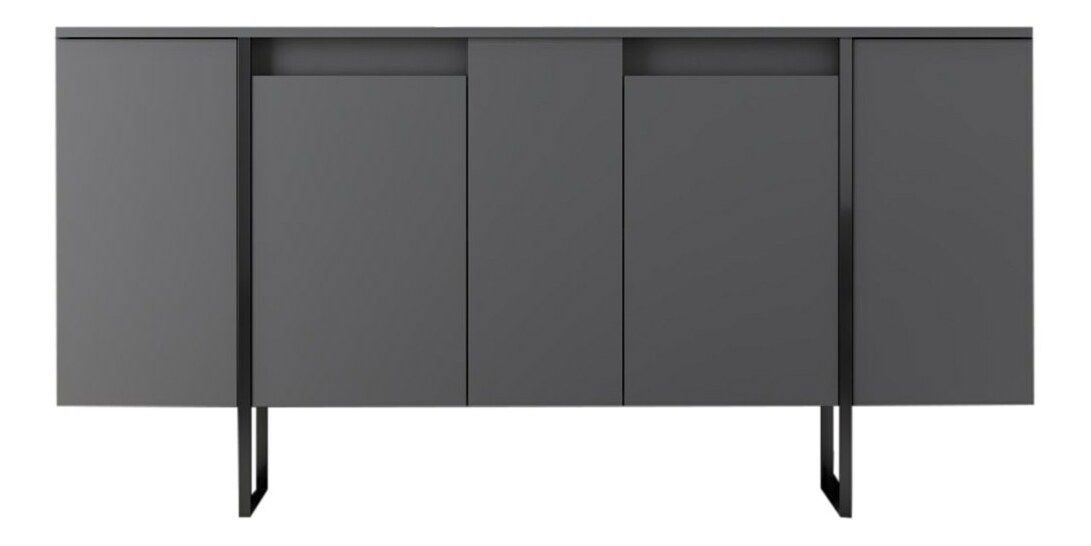 Sestava nábytku do obývacího pokoje Luna 1 (černá)