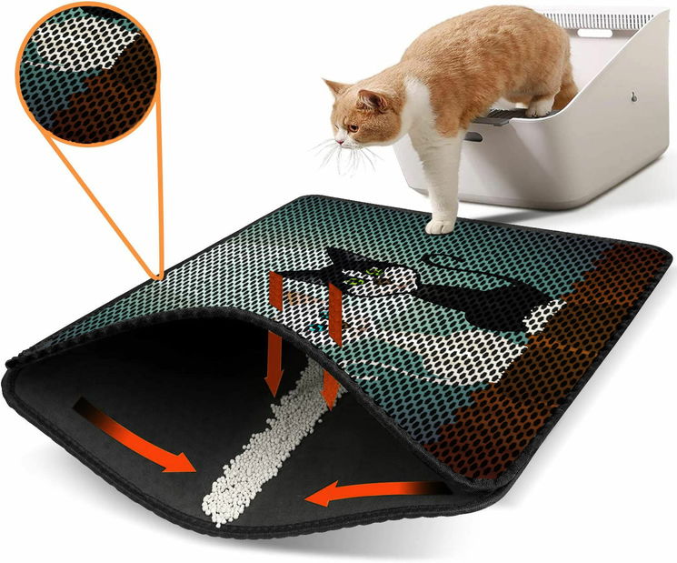 Podložka pod kočičí záchod Narasa 1 (vícebarevné)