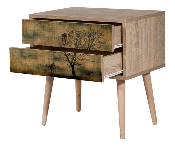 Noční stolek Sopatu 2 (dub sonoma)