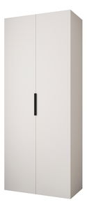 Šatní skříň 100 cm Carmela 40-4 (bílá + černá)