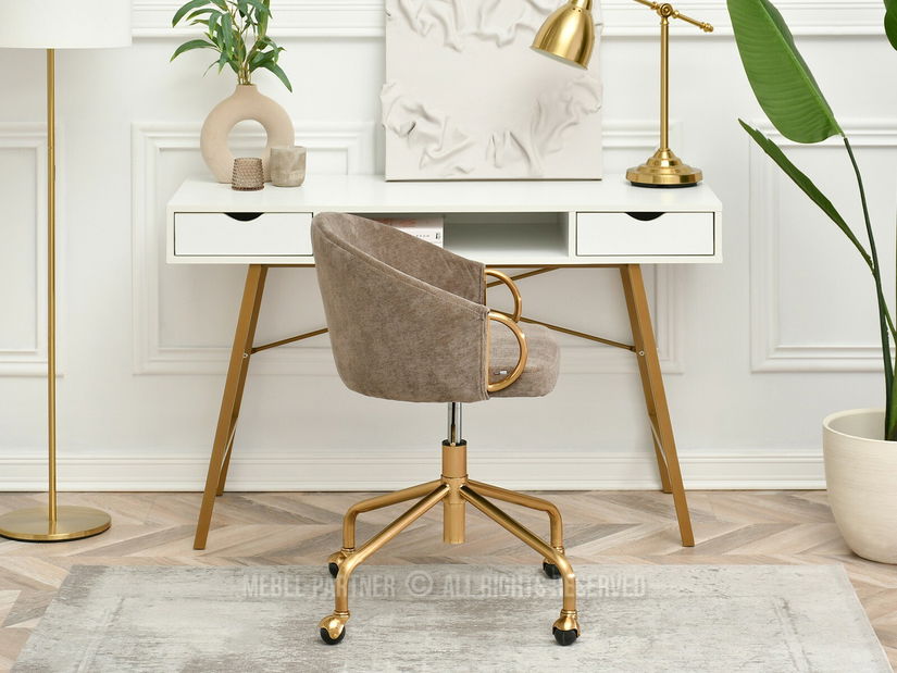 Židle Carma B (písková + zlatá)