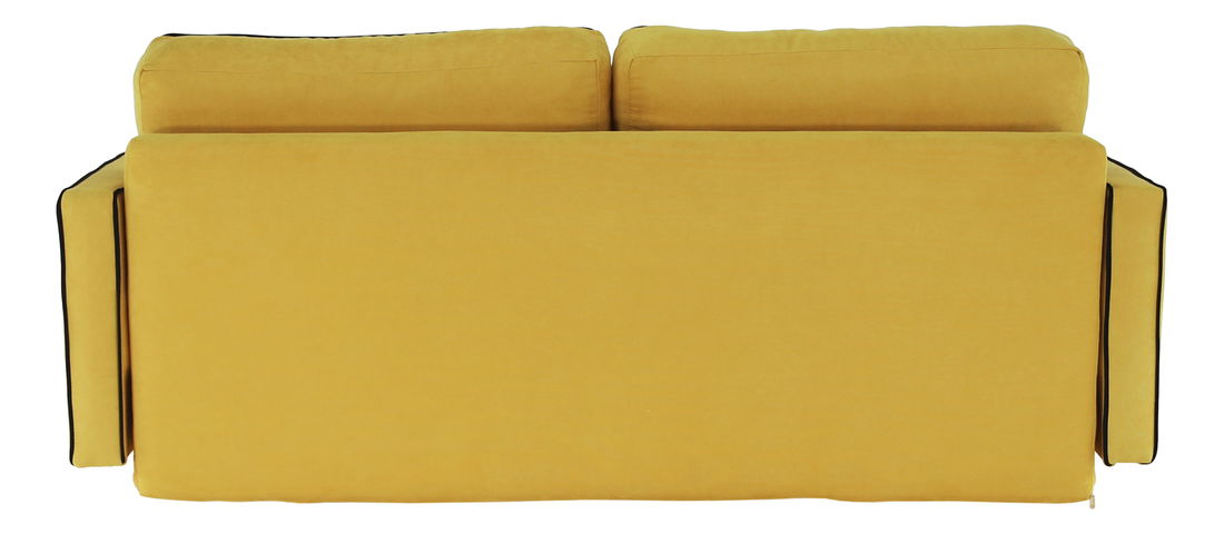 Pohovka trojsedačka Banuga (žlutá + černá)