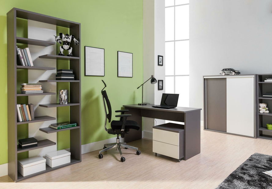 Šatní skříň s posuvnými dveřmi Irlam Z19 (bílá) (se zrcadlem)