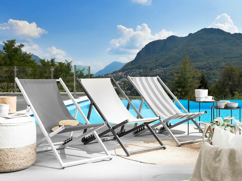 Zahradní lehátko Loci (šedá)