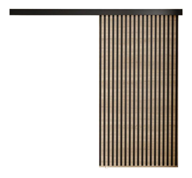 Interiérové posuvné dveře Boxdis 100 (dub sonoma + černá) *bazár