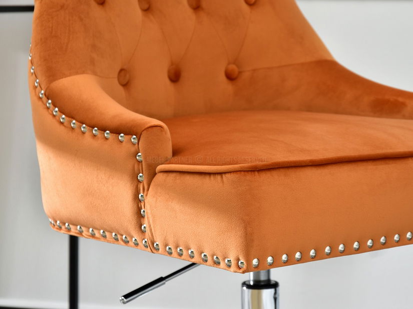 Židle Sonia (oranžová + chromová)