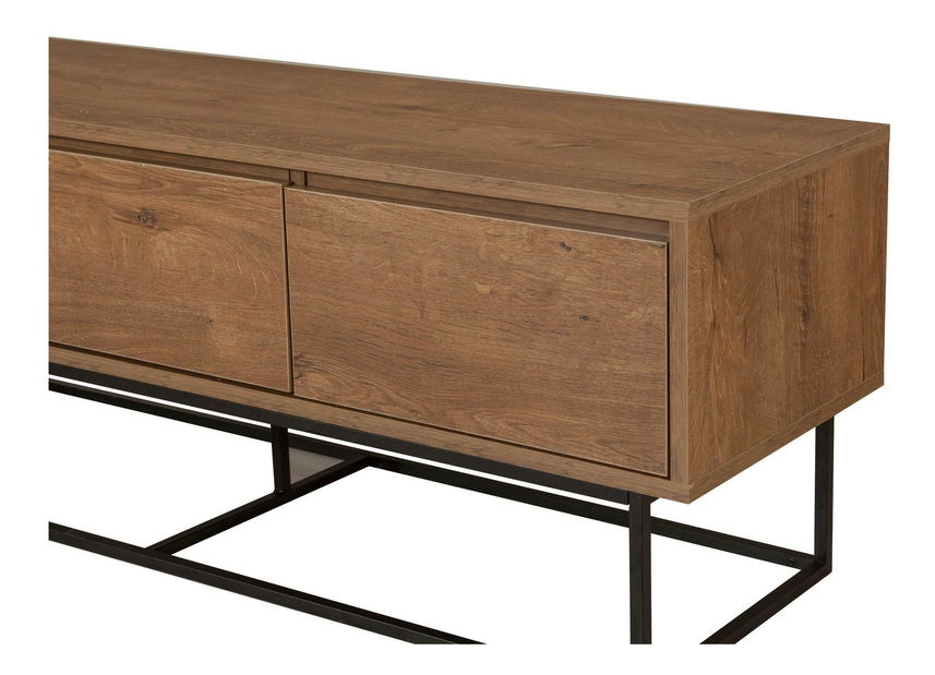 Sada nábytku do obývacího pokoje Laxi 16 (ořech + černá)