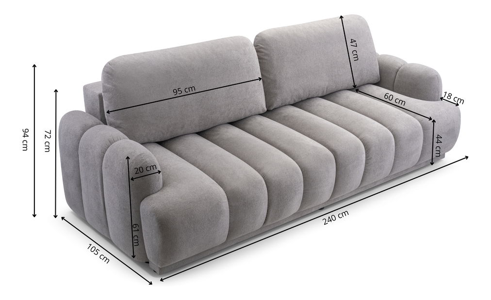 Dvoumístná pohovka Cama