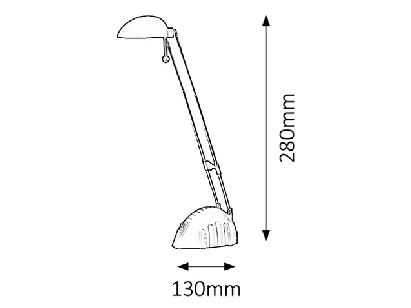 Stojanová lampa Ronald 4334 (černá)