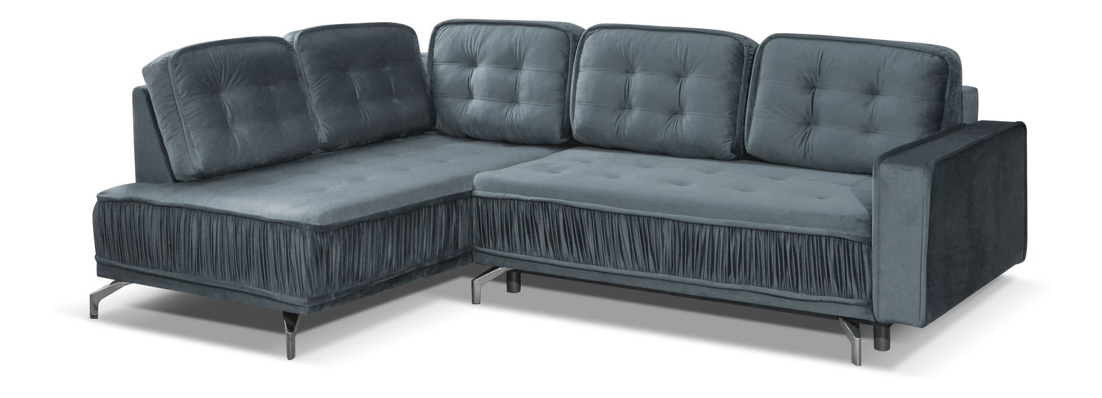 Rohová sedací souprava Variana (šedá) (L)