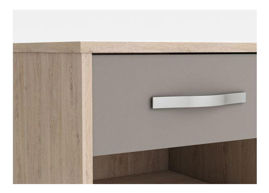 Noční stolek Bihop (dub arizona + šedá)