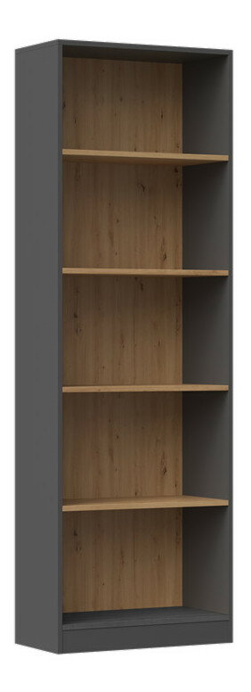 Regál Refarencios 3 (antracit + dub artisan)