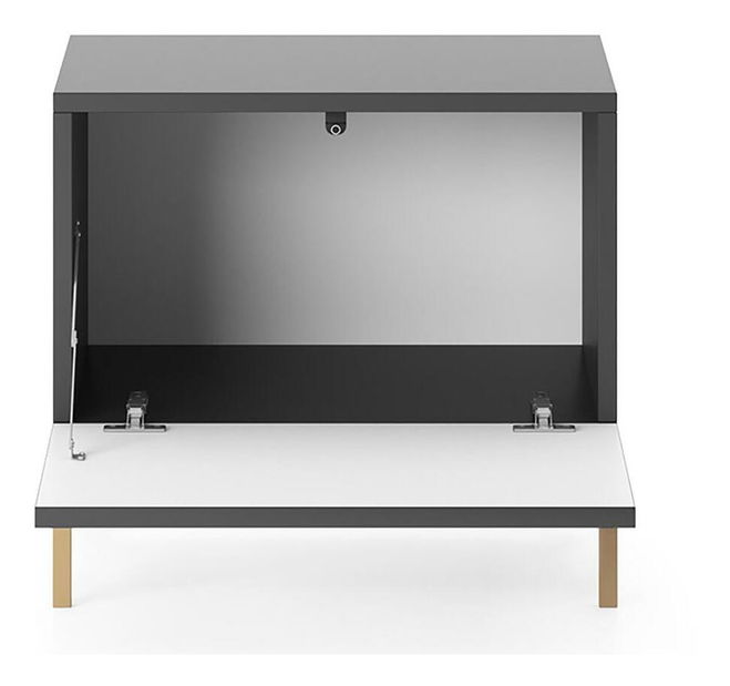 Noční stolek Lamellito L4 (černá + zlatá)