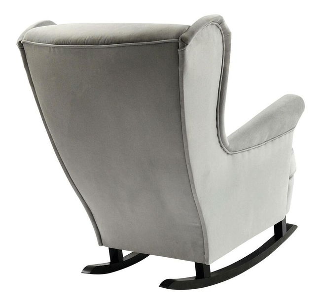 Houpací křeslo ušák Trasmitirle (šedá + černá)