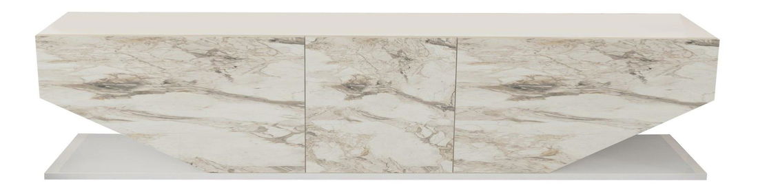 TV stolek/skříňka Ivonne 1 (bílý mramor)