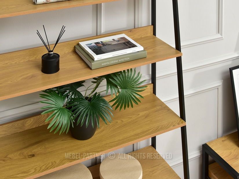 Regál Babs B (dub + černá)