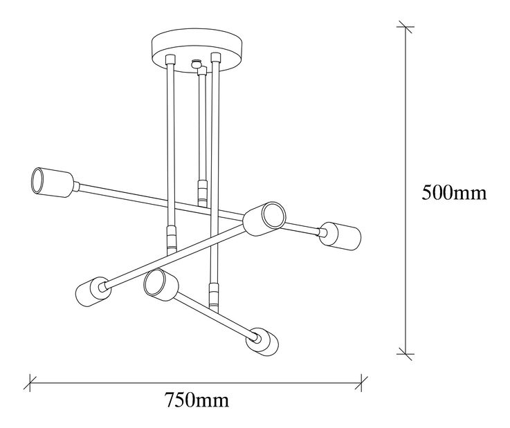 Stropní svítidlo Flowy 162