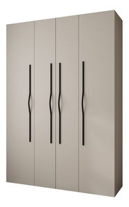 Šatní skříň 170 cm Carmela 40-2 (kašmír + černá)