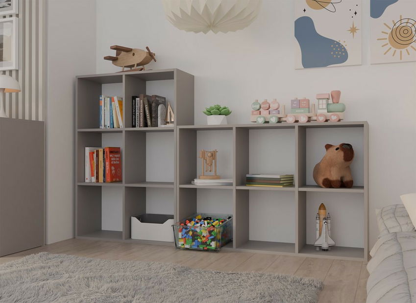 Regál Metros 3 (světlohnědá)