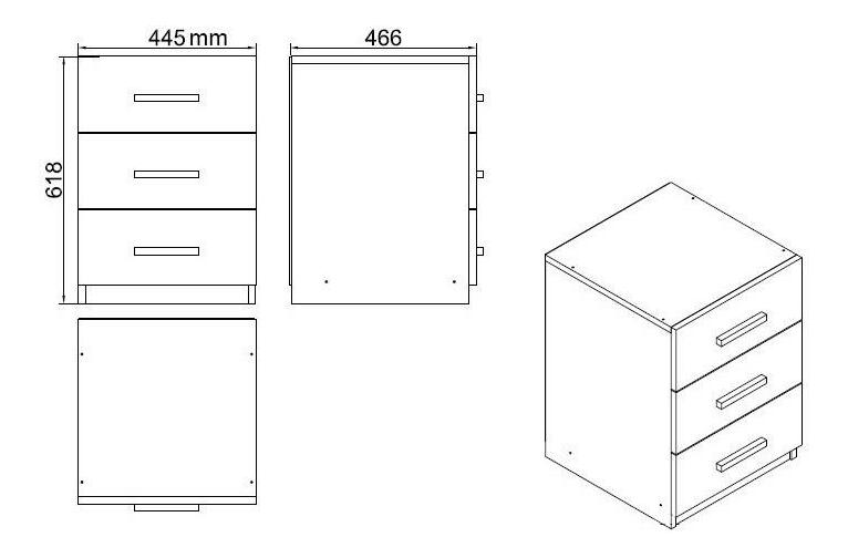 Sada nábytku do pracovny Vincent 12 (bílá)