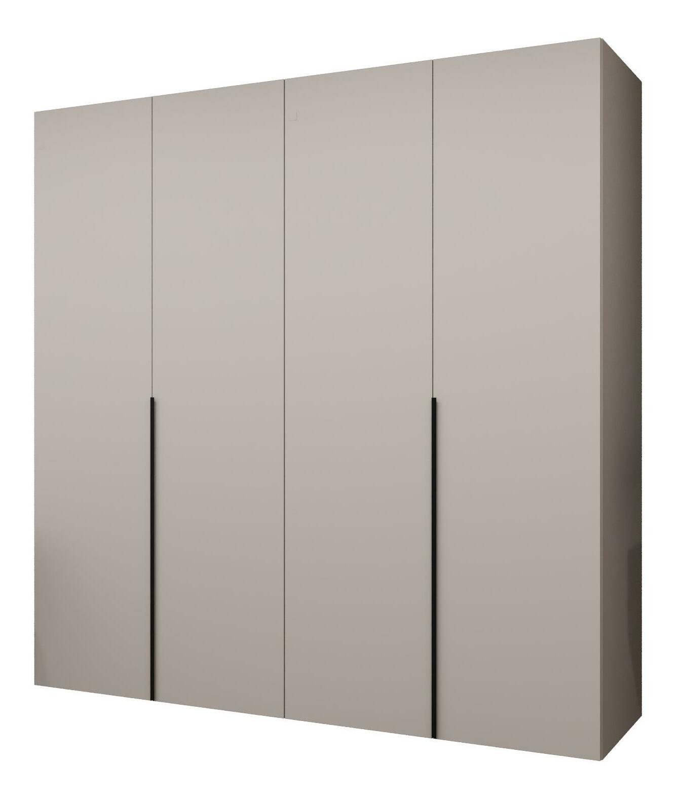 Šatní skříň 200 cm Alice 1 (kašmír + černá)