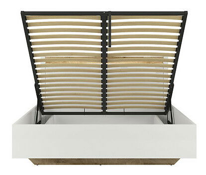 Manželská postel 160 cm BRW  Alameda LOZ/160/B (s roštem a úl. prostorem)