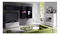 Obývací stěna Calabria C12 (černá + bílá) (bez osvětlení)