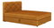 Boxspring postel 140x200 cm Karum (hořčicová) (s roštem a matrací)