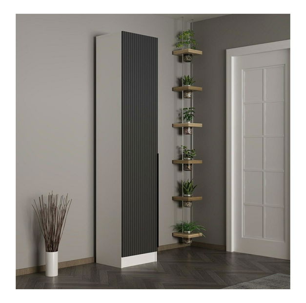 Policová skříň Nemake 41 (antracit)