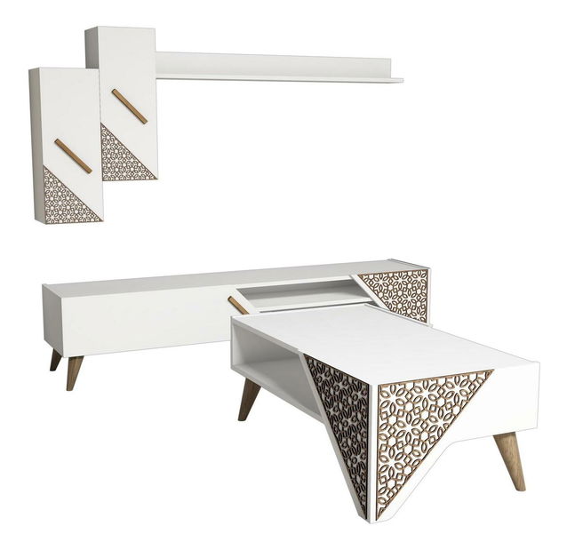 Sestava nábytku do obývacího pokoje Berny (bílá)