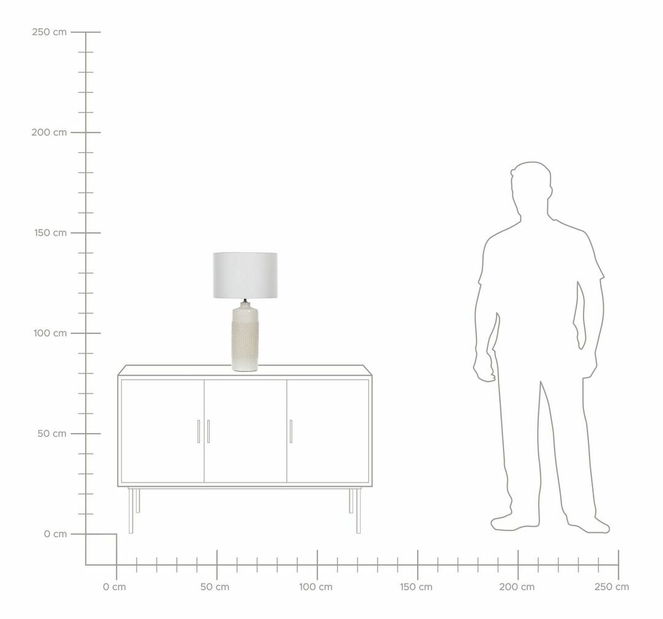 Stolní lampa Azizi (bílá)