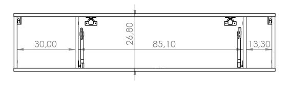 Závěsná skříňka Punta POL (portlandský jasan černý)